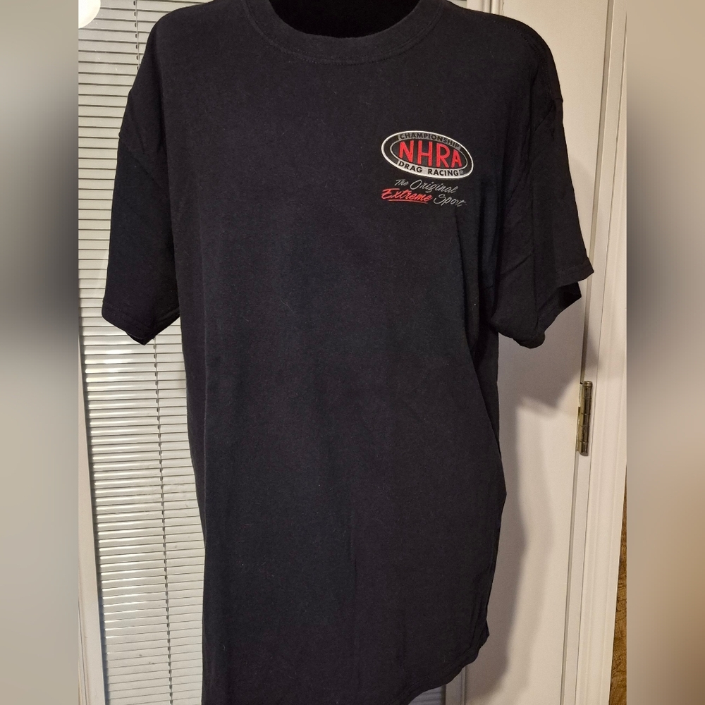 NHRA " The Original Extreme Sport" National Hot Rod Association Black T-Shirt - Picture 2 of 6